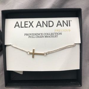 BRAND NEW Alex and Ani sterling silver bracelet